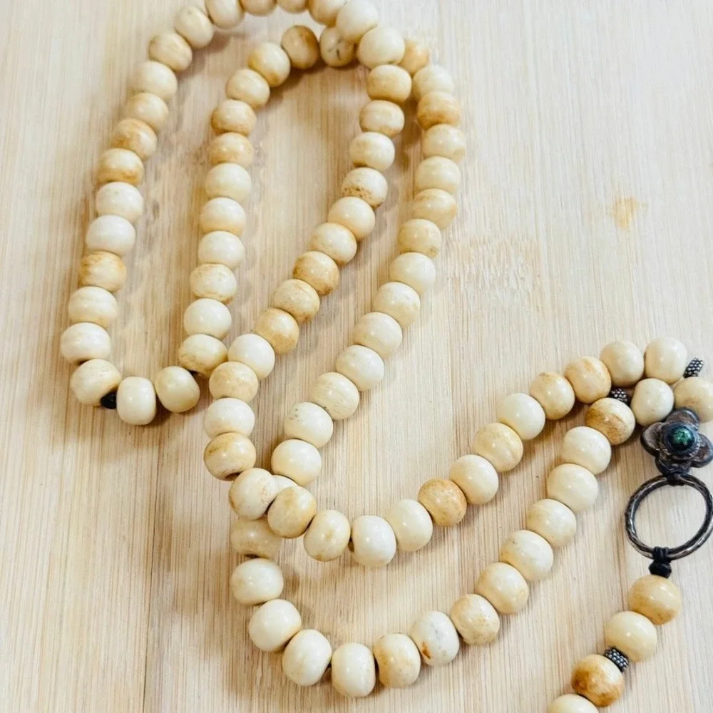 BOHO Y2K Peacock Heart necklace Silver Tone Long Beaded Statement Rare Indie 30
